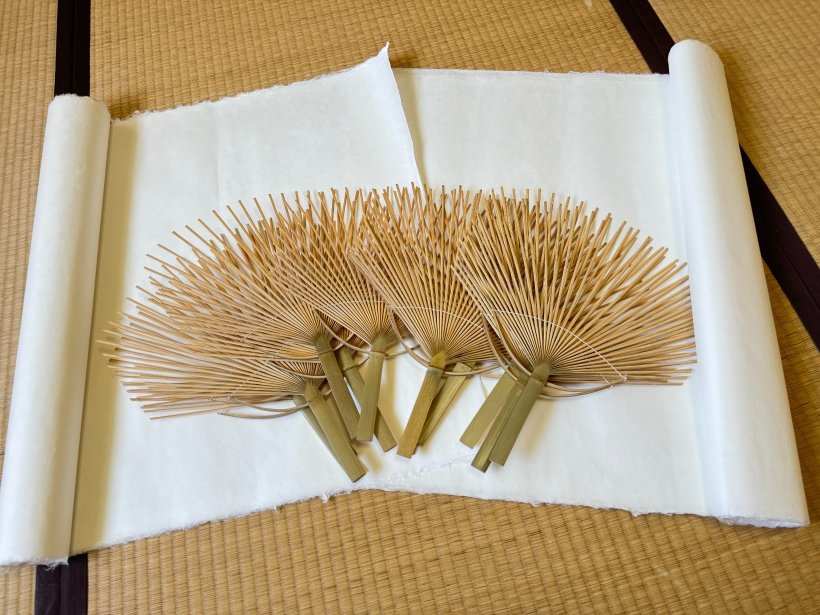 和紙とうちわの骨